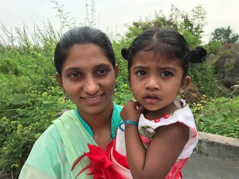 Lakshmi (Angel) and her daughter